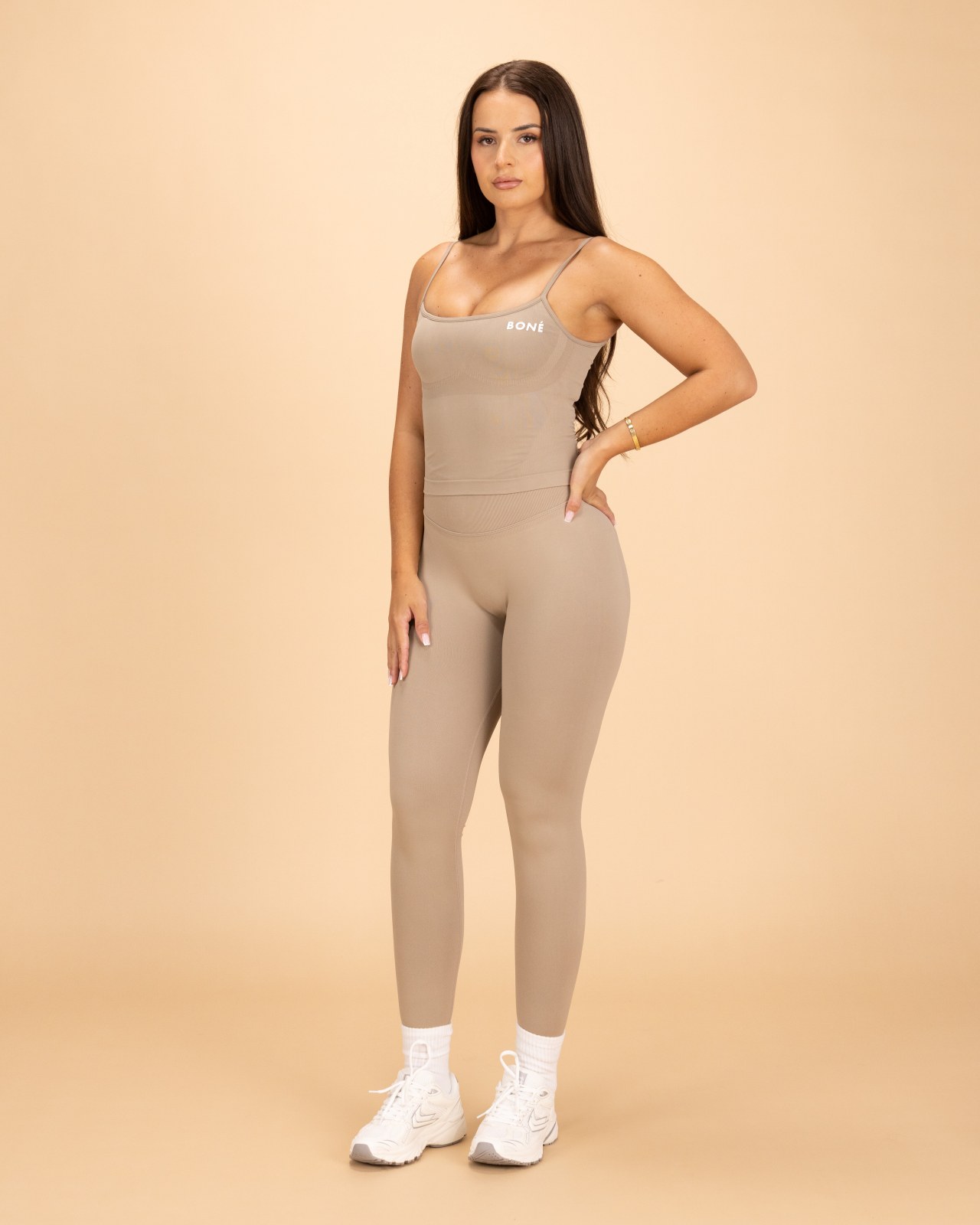 Everyday Seam Leggings - Khaki Brown