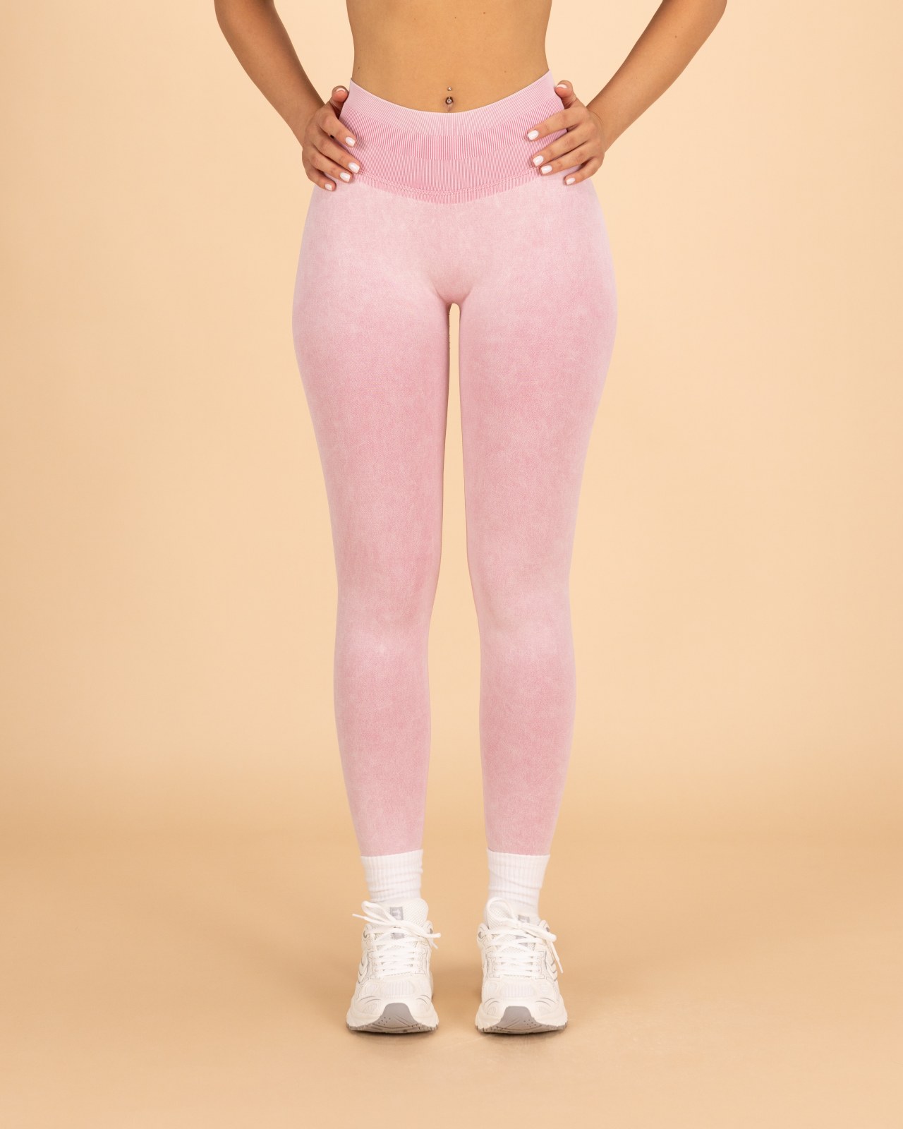 Everyday Seam Leggings - Leather Pink