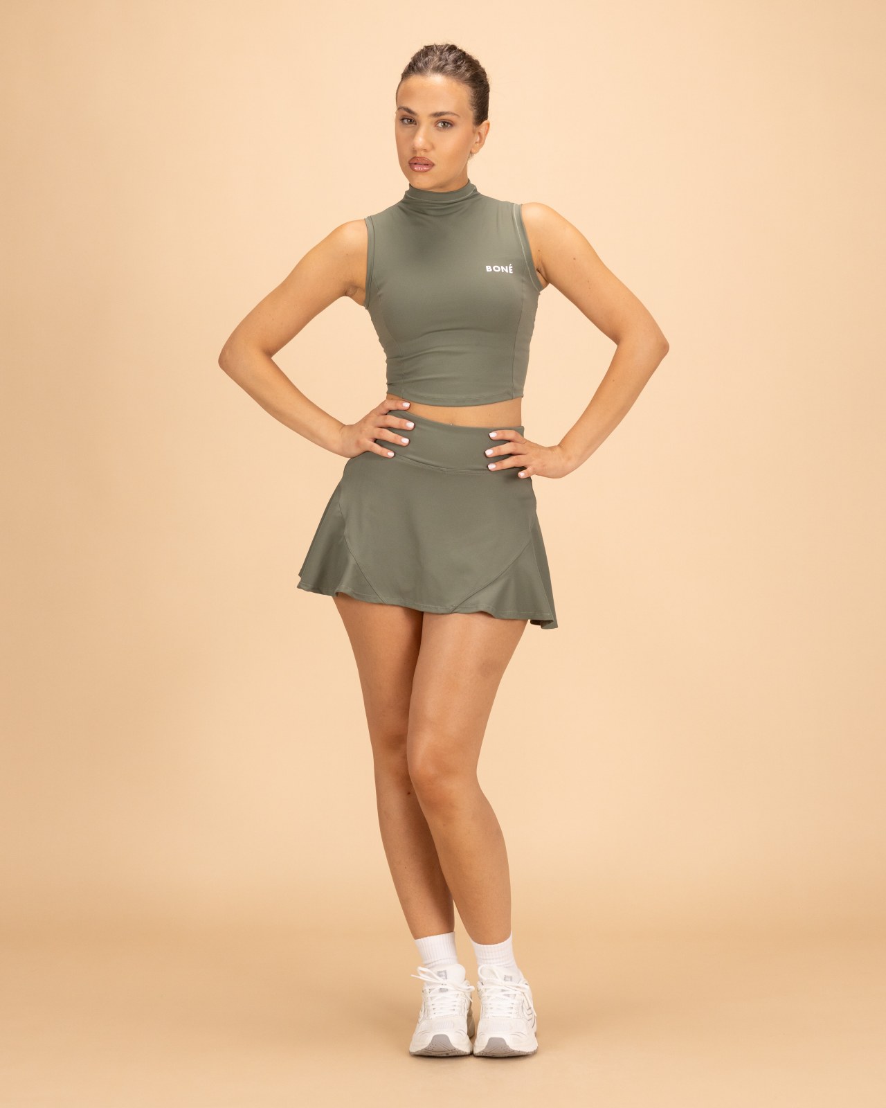 The Versa Basic Skirt - Olive Green